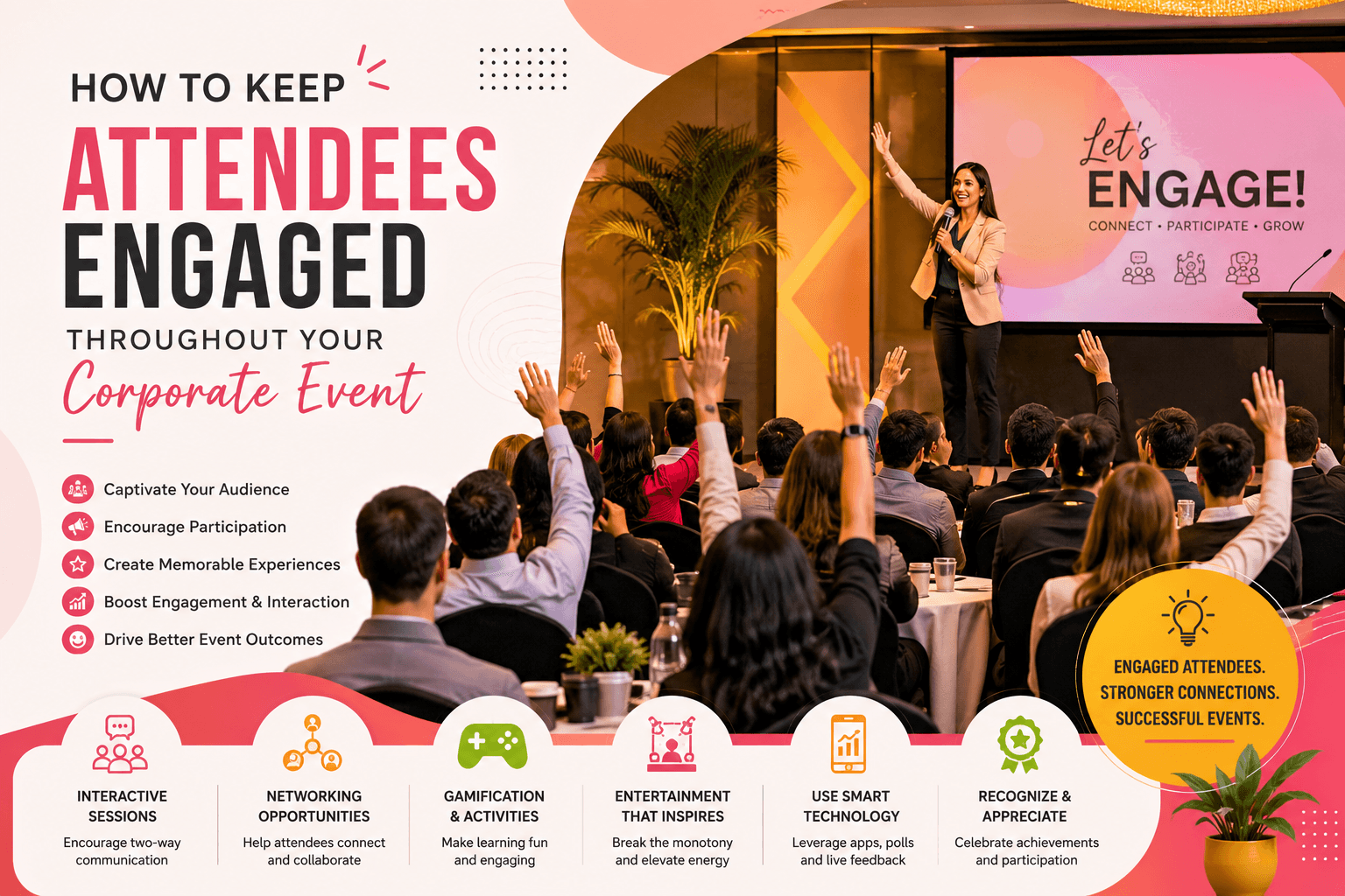 How to Keep Attendees Engaged Throughout Your Corporate Event: 15 Proven Strategies