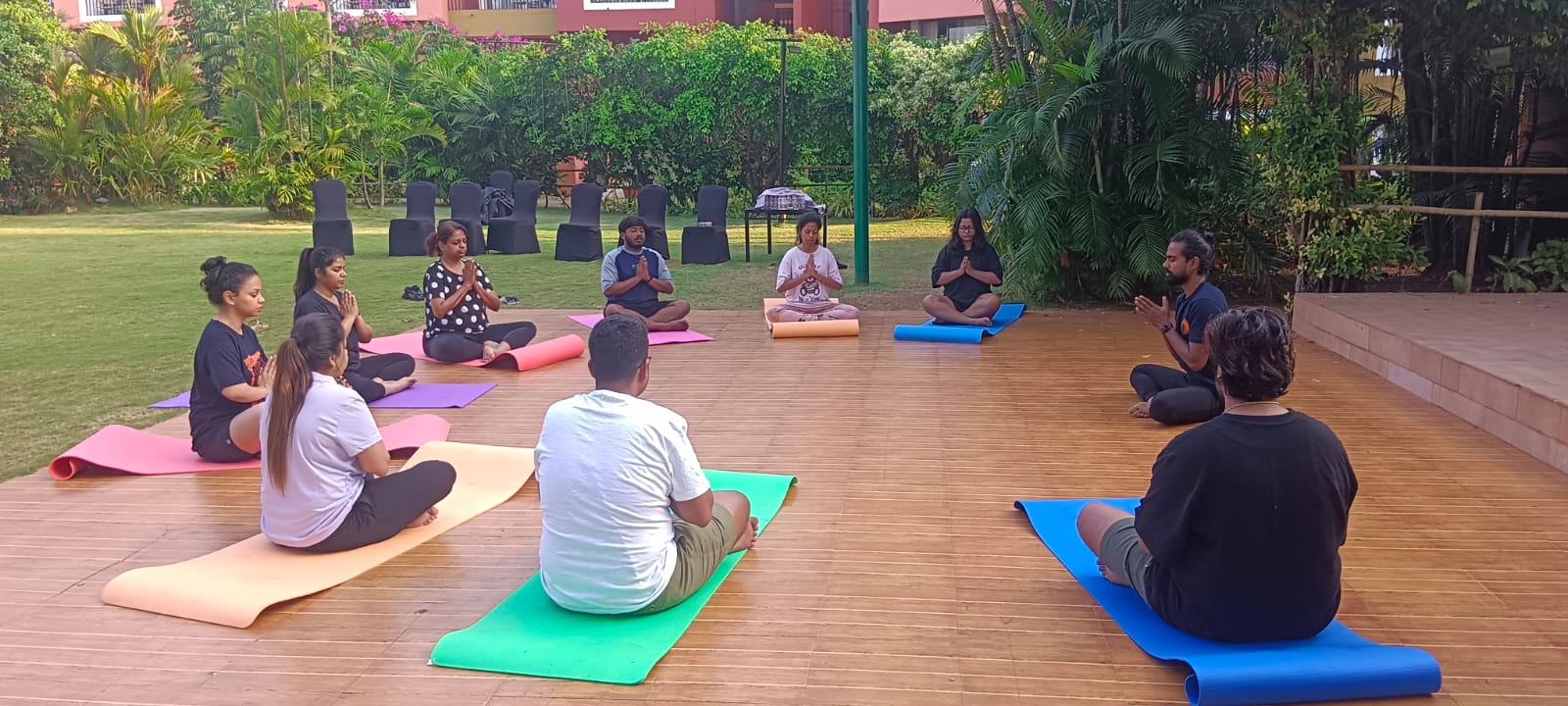 Yoga and wellness sessions for Smartlead Event, Goa